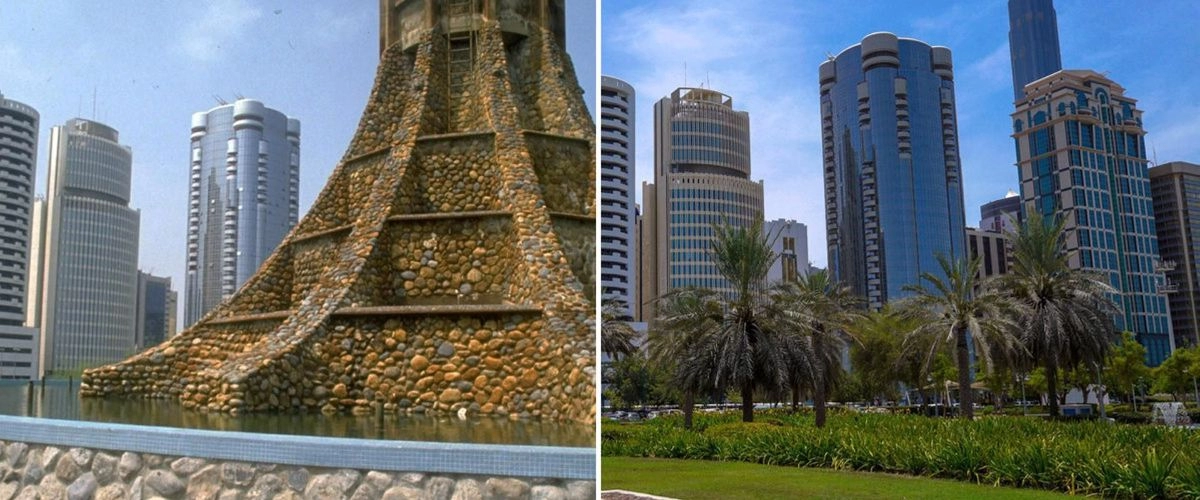 Volcano Fountain in Abu Dhabi